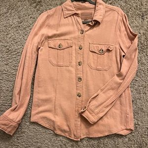 Small peach colored button up from American Eagle